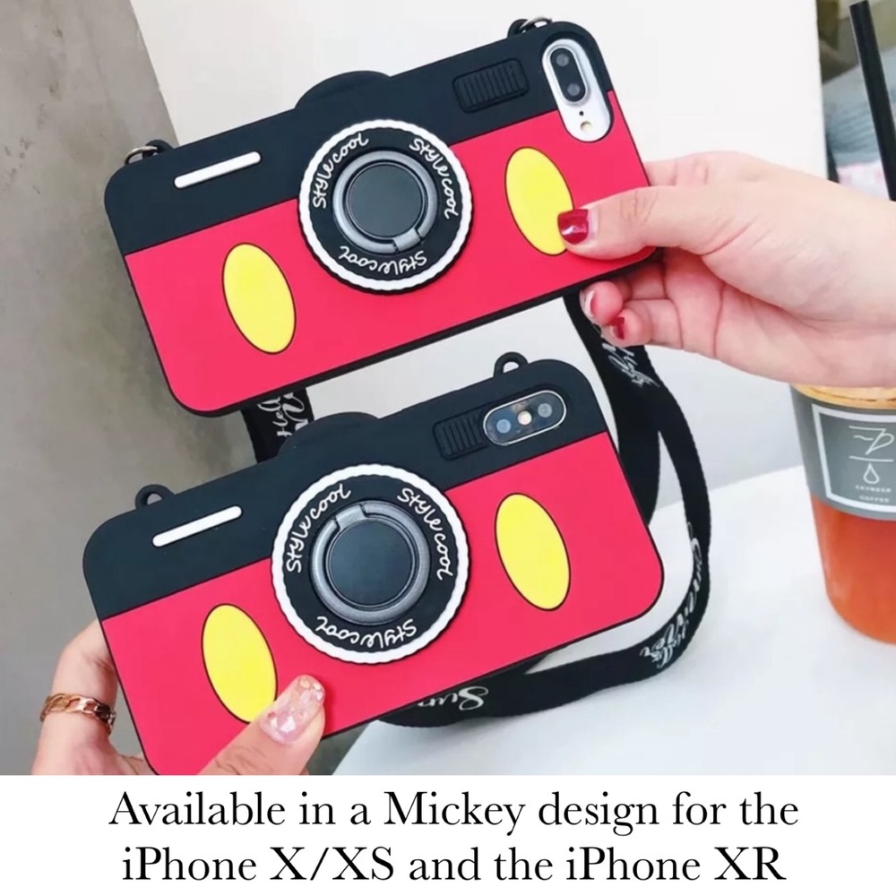 3D Minnie Mouse iPhone Case with Crossbody Strap - Picture 5 of 16